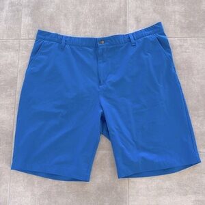 ADIDAS Men's Royal Blue Flat Front 2 Pocket Golf Athletic Shorts - Size 42